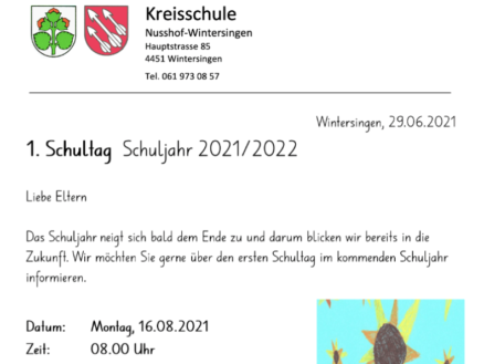 erster Schultag